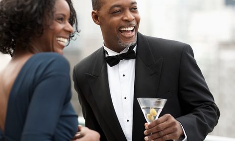 Man and woman in formal wear