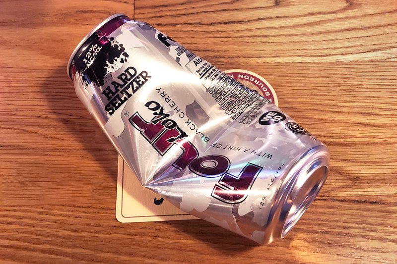 four loko hard seltzer black cherry crushed can