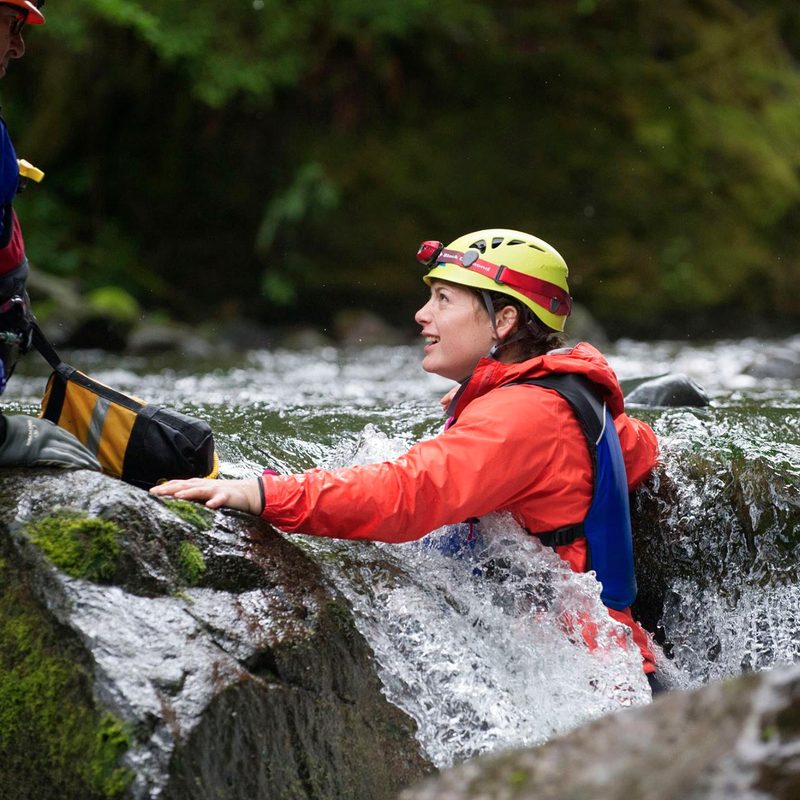 Team practicing search and rescue operations in the Pacific Northwest.