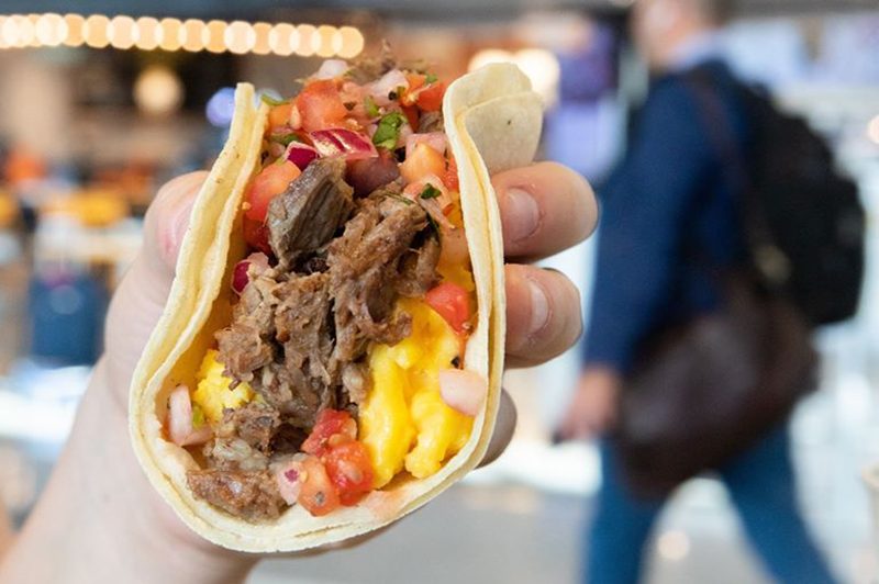 peached tortilla brisket taco 2