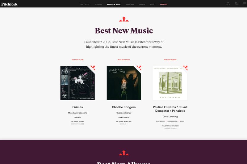pitchfork best music page