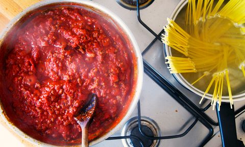 Sunday gravy tomato sauce pasta pot