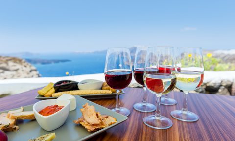 tasting greek wine