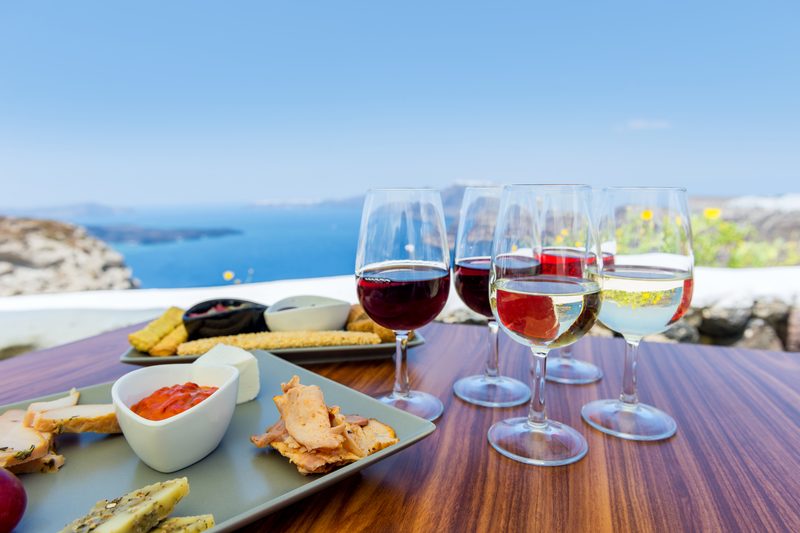 tasting greek wine