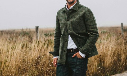 Taylor Stitch The Ojai Wool Jacket in Windowpane Wool