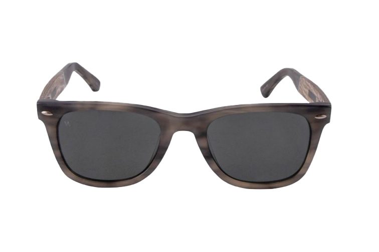Woodzee Malibu Acetate Concrete Jungle Frames/Green Lens