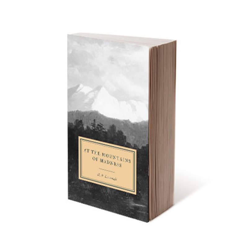 The cover of "At The Mountains of Madness" by H.P. Lovecraft.
