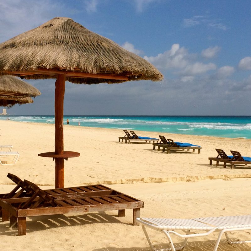 beach chairs on beach