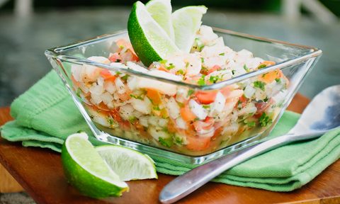 Ceviche recipe with lime