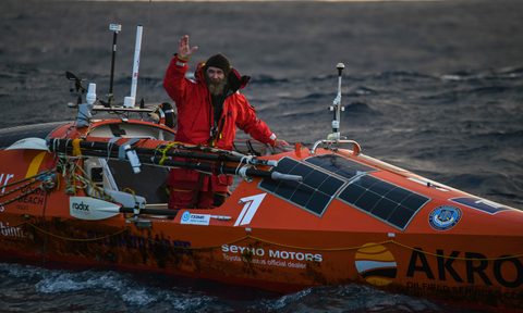 Fedor Konyukhov After Southern Ocean Row Akros Boat