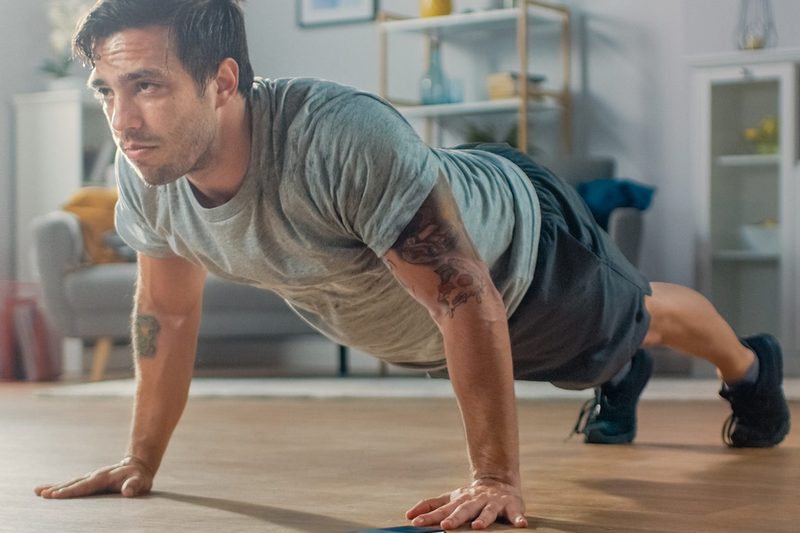 fitness at home burpee