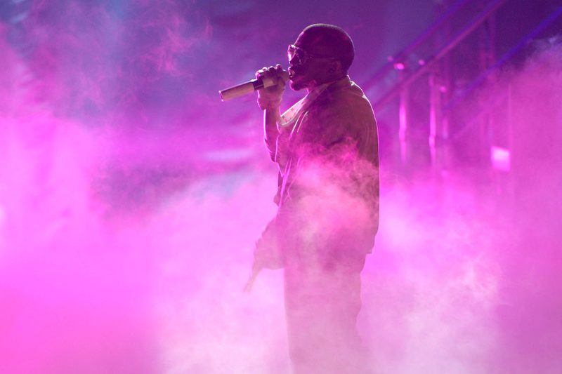 kanye west performing at the BET awards
