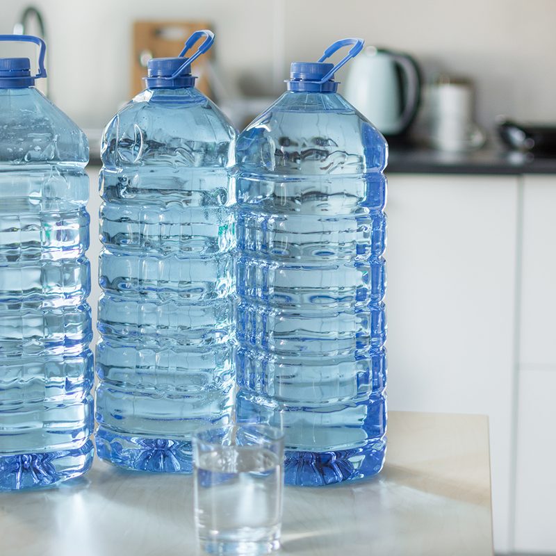 water bottles storage