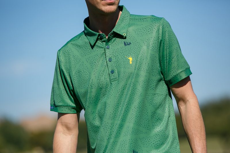 just a trim polo on golfer