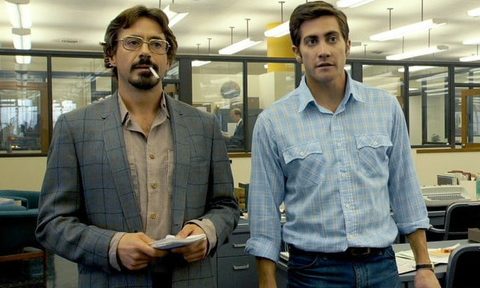 Jake Gyllenhaal and Robert Downey Jr. in Zodiac.