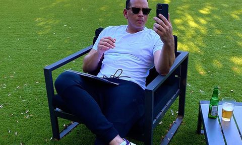 Alex Rodriguez Work-From-Home Style