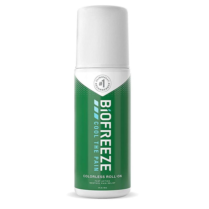 Biofreeze Cool the Pain Roll-On with a white background.