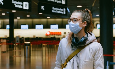 when safe to book travel face mask at airport