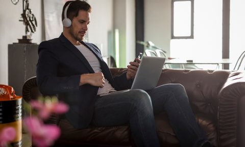 Man working from home
