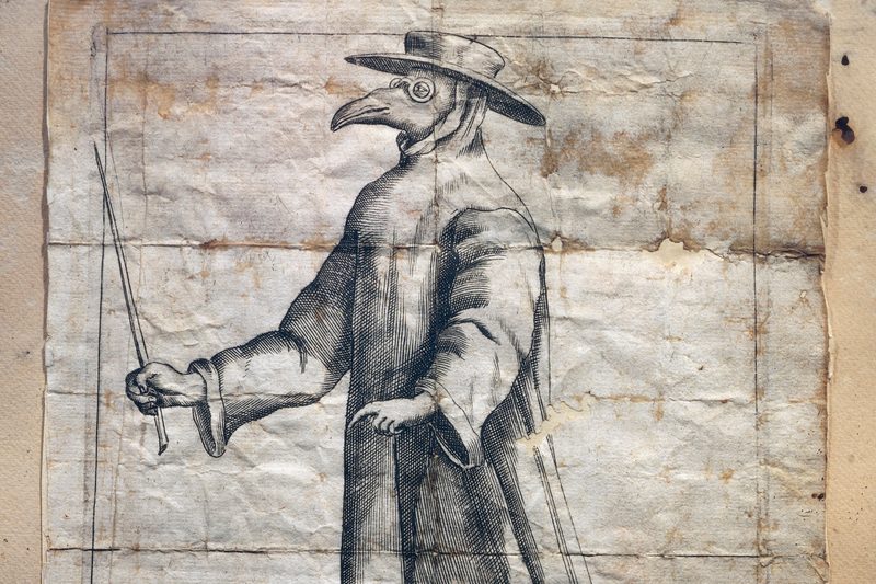 The infamous beak doctor costume.