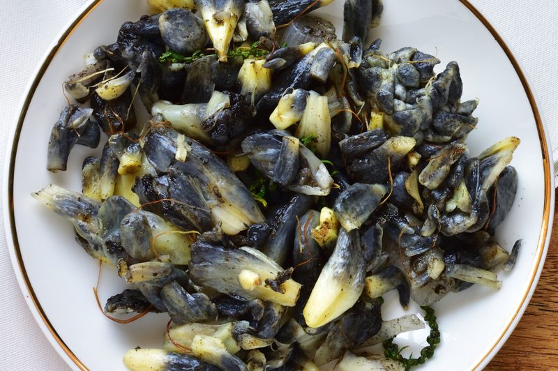 huitlacoche on a plate