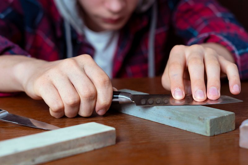 knife sharpening stone whetstone