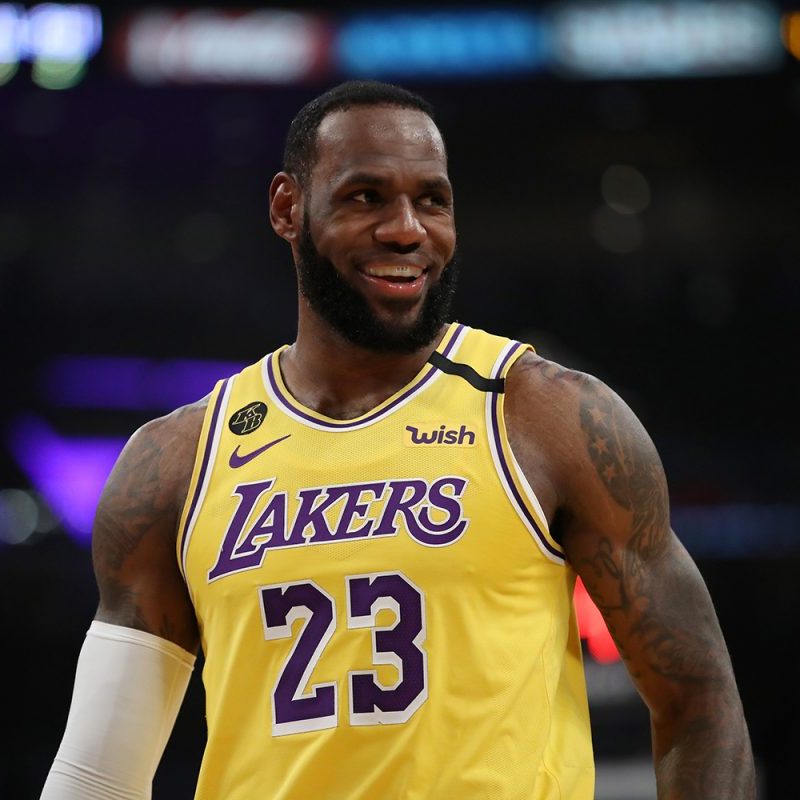 Lebron James in his #23 Lakers uniform