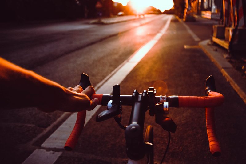riding bike handlebars