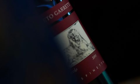 wine bottle vintage 2011 closeup