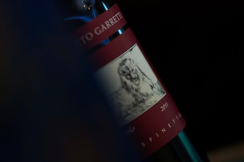 wine bottle vintage 2011 closeup