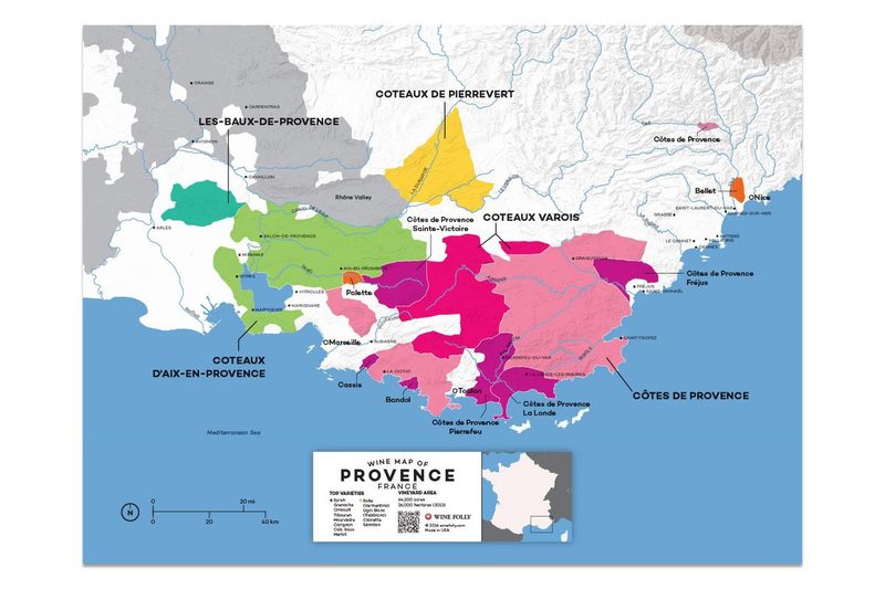 wine folly provence france map