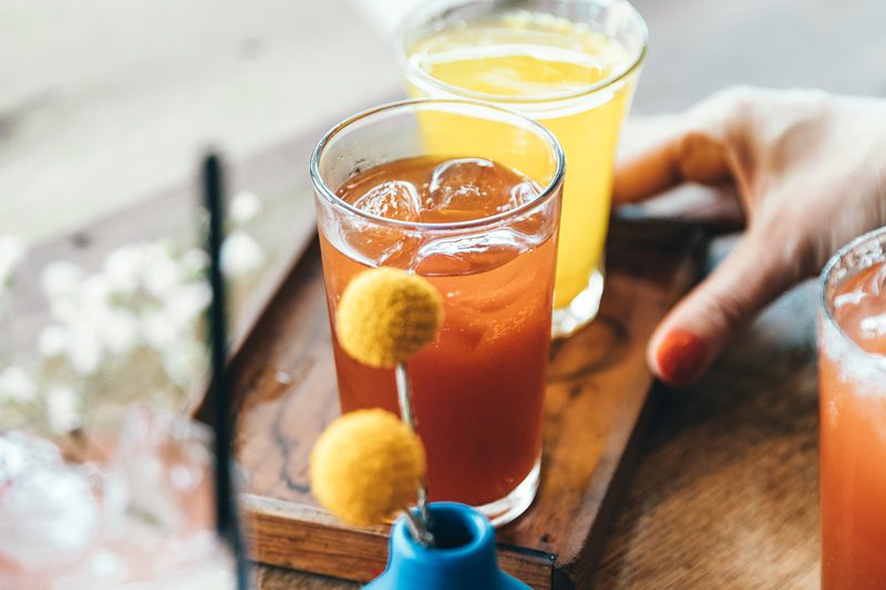 citrus cocktails backyard