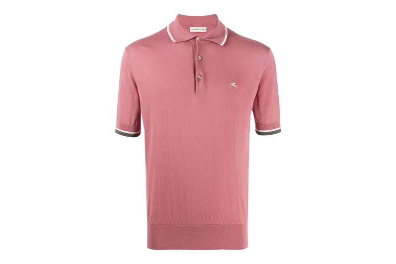 ETRO - Stripe-detail Short-sleeved Polo Shirt