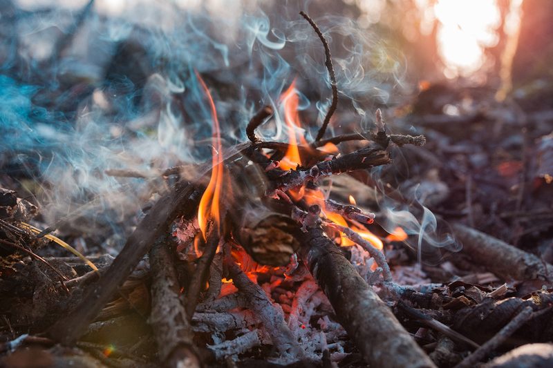 Camping fire
