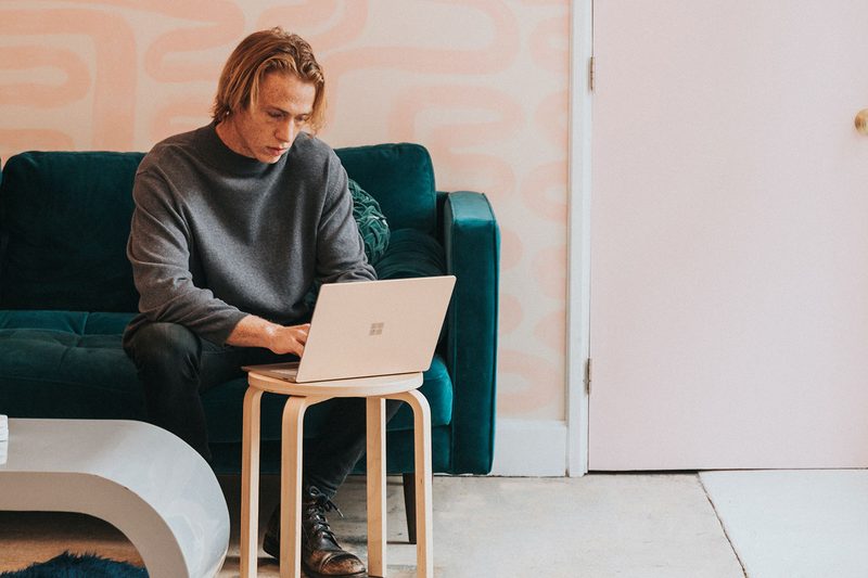 man on laptop