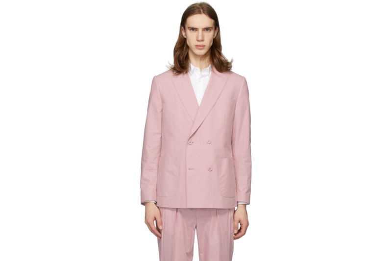 Officine Générale - Pink Poplin Leon Blazer