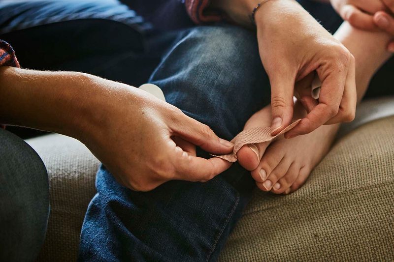 running problems blisters feet
