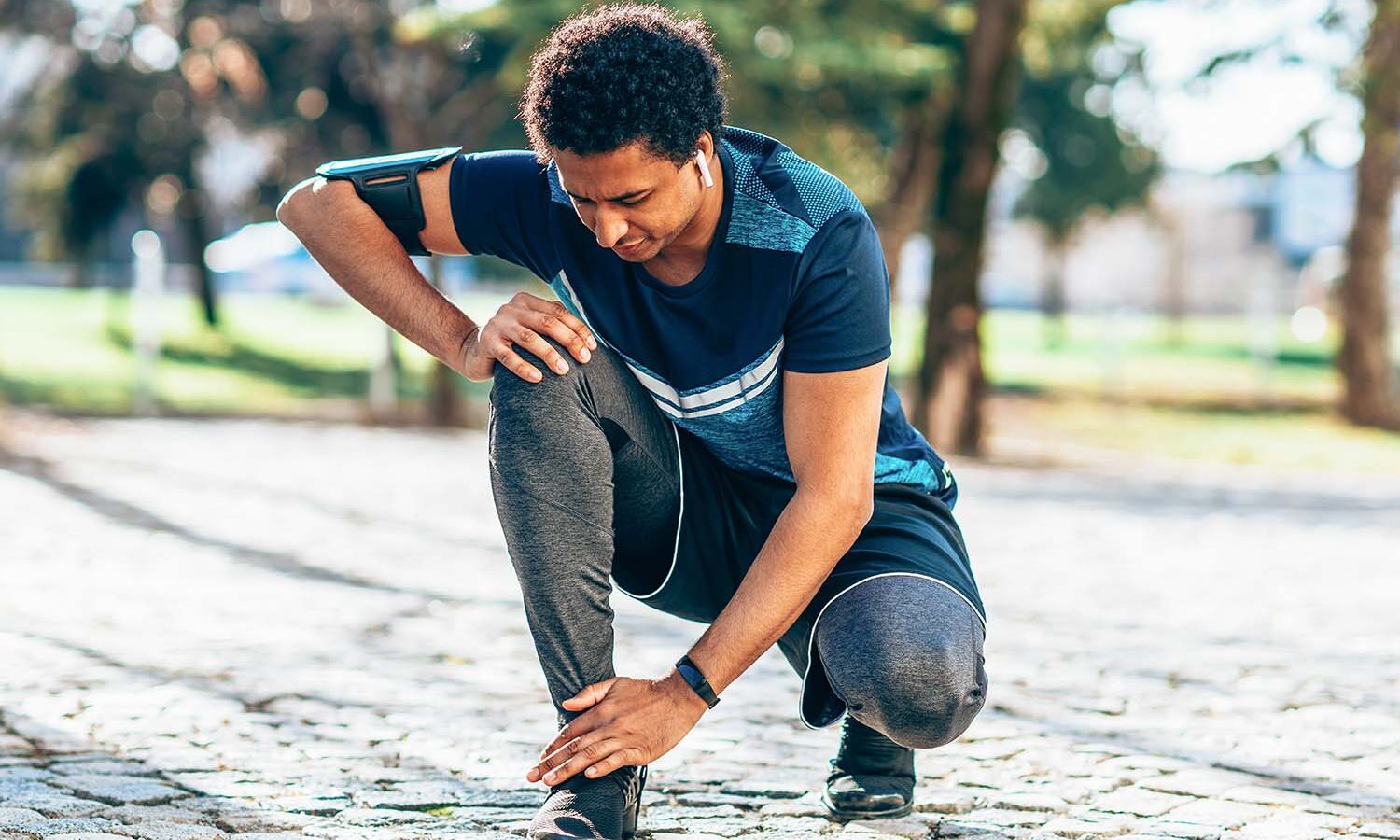 running problems injured ankle