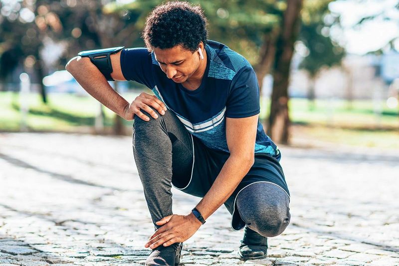 running problems injured ankle