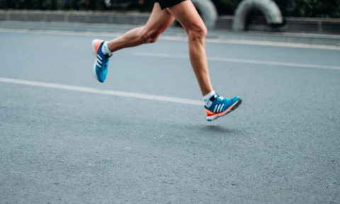 running shoes pavement