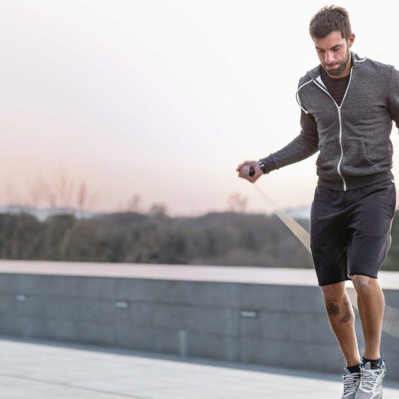 Running workouts fitness jump rope