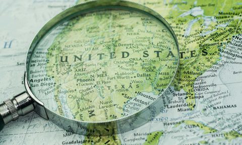 travel bubble map magnifying glass