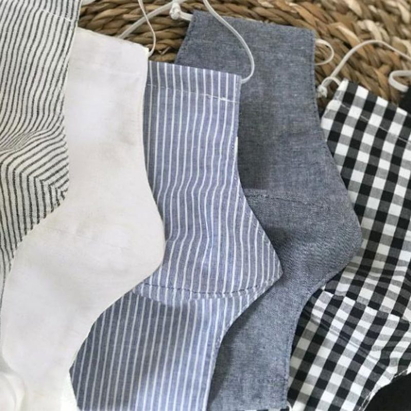 LA-based brand Greylin designed contoured face masks in a multitude of fabrics and styles.