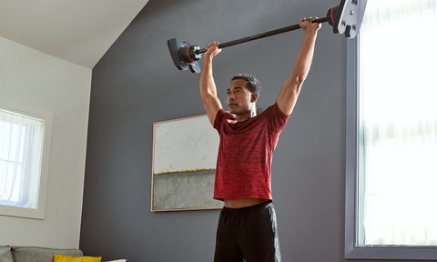 best at home workout gear bowflex selecttech 2080 barbell with curl bar v2