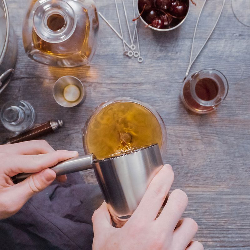 Making a cocktail
