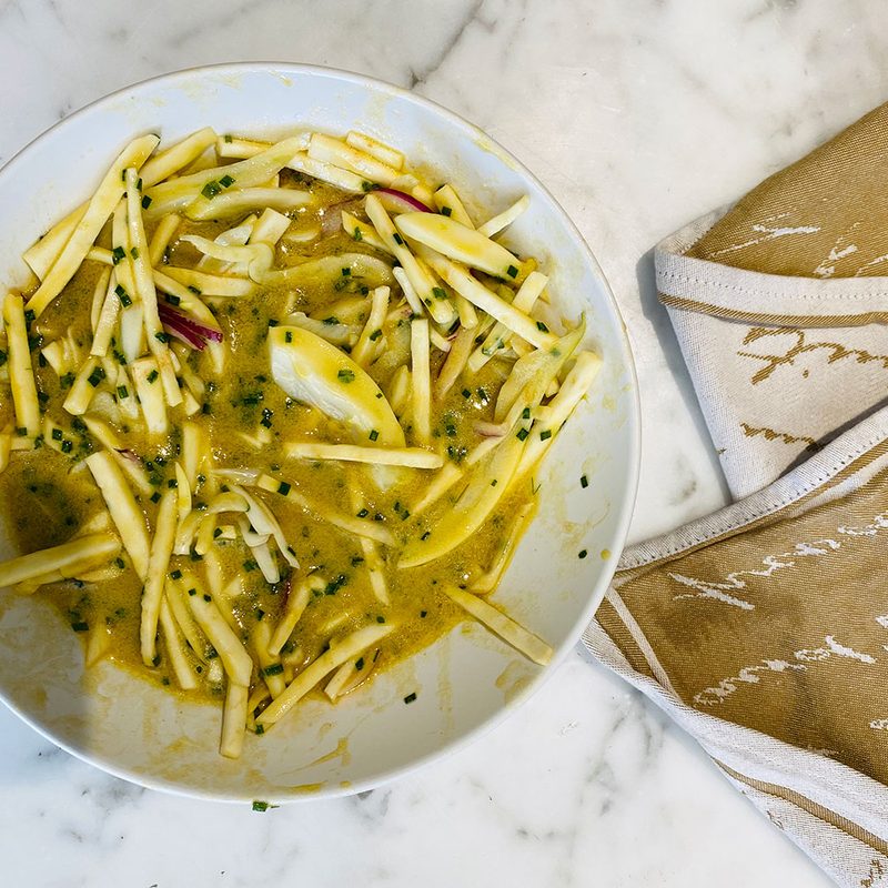 Celery root slaw