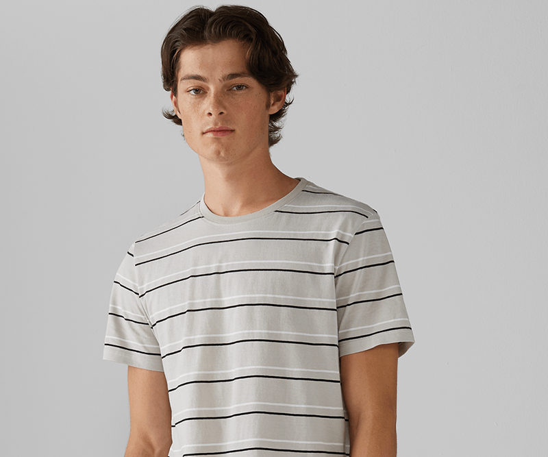 Club Monaco Double Striped Tee