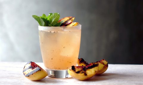 grilled cocktails labor day peach cocktail