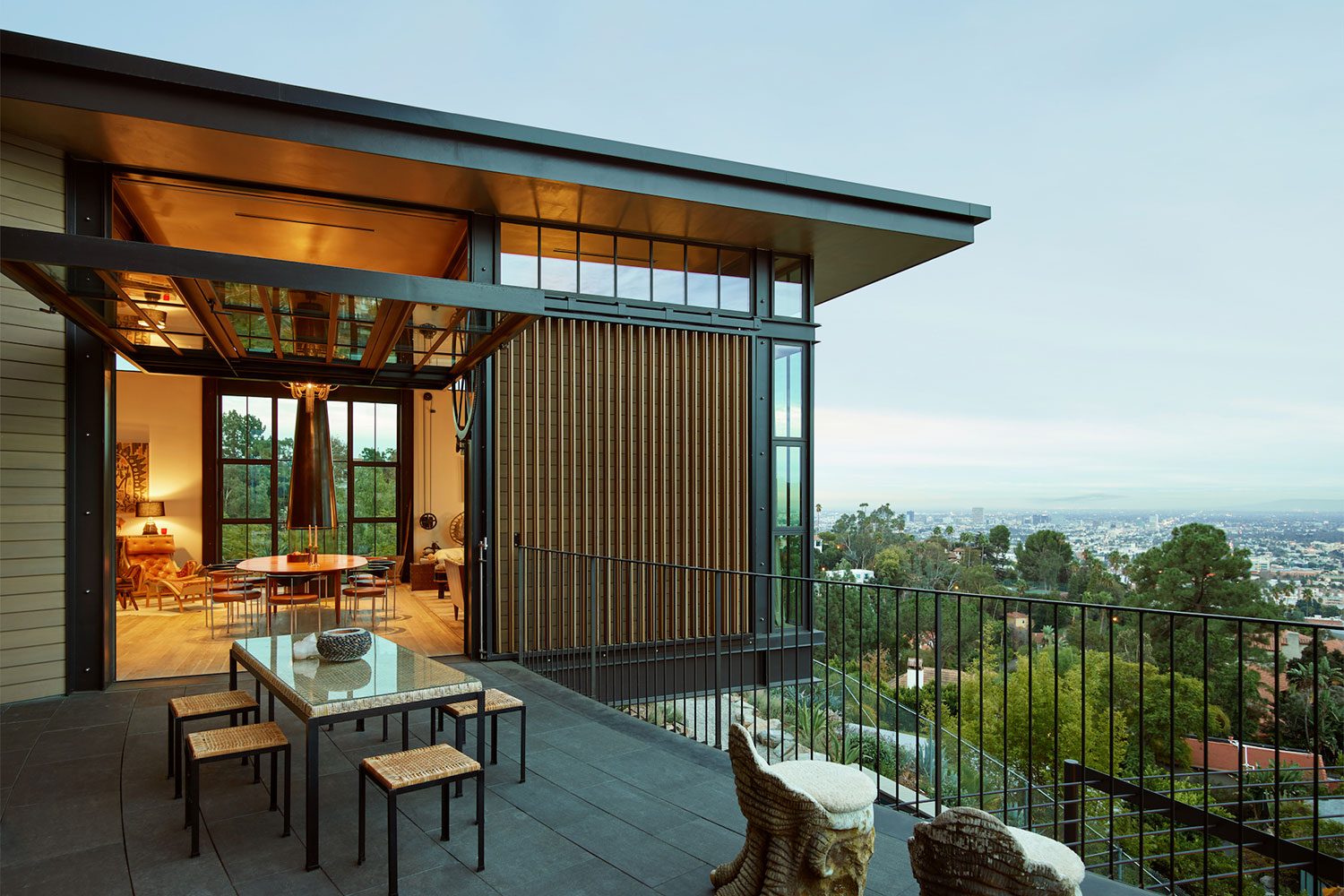 hollywood hills home asian irish influence henson sara house 42 lr