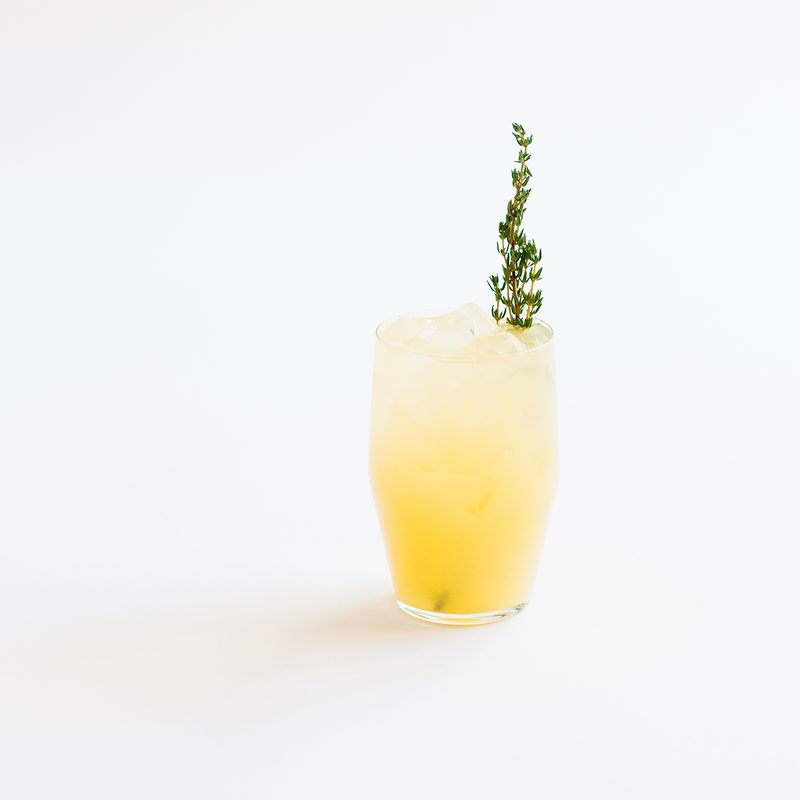 ICE Limoncello Cocktail with Grilled Lemon Thyme